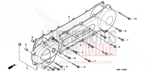 LEFT SIDE COVER PK50N de 1992